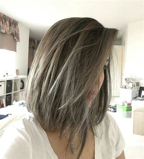 ash grey short hairstyles|balayage hair color ash gray.